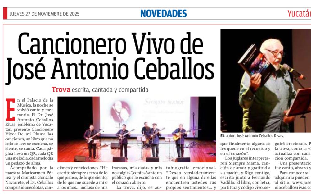 Diario de Yucatán | Letras y música en sintonía